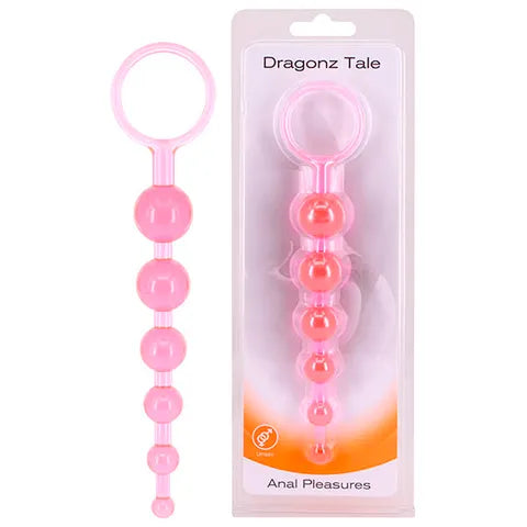 Seven Creations Dragonz Tale Anal Beads - Pink - Club X